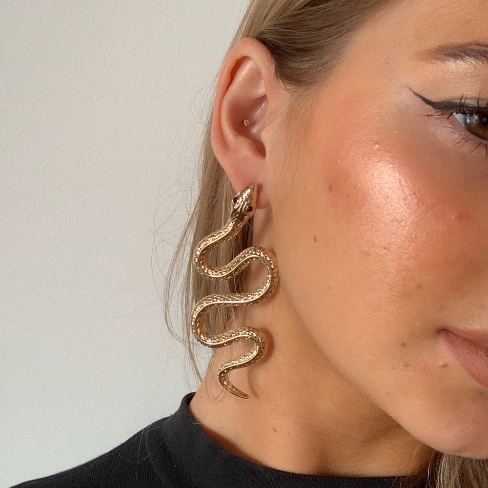 Big Snake Earrings